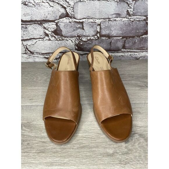 Clarks Brown Leather Casual Ankle Strap Open Toe Sandals Women Sz 8.5M US/39.5EU - Picture 16 of 16